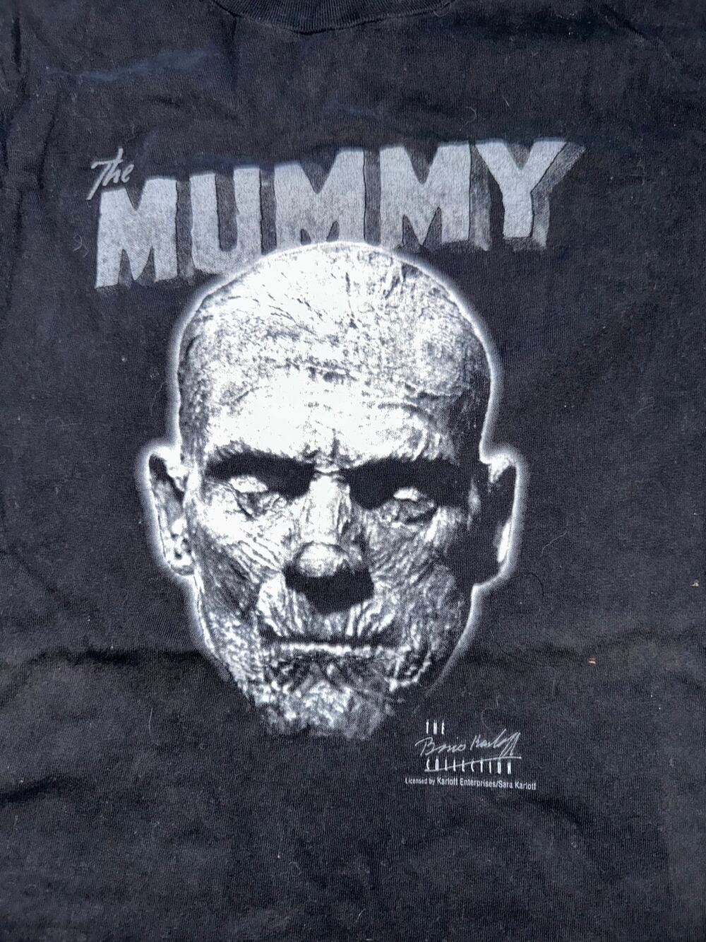 COLLECTOR'S VINTAGE NINETIES THE MUMMY BORIS KARLOFF MONSTERS TEE UNIVERSAL 90's